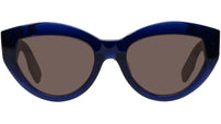 Youthful Energy Blue Oval Sunglasses