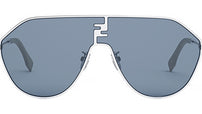 FF Match Silver Geometric Sunglasses