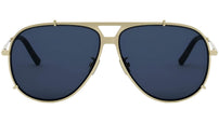 DiorBlackSuit A3U Gold Pilot Sunglasses