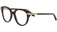 Serpenti Viper Havana Round Eyeglasses