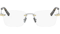 CD DiamondO S9U Silver Rectangular Eyeglasses