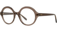 Slim Brown Round Eyeglasses