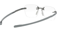 Flex Silver Geometric Eyeglasses