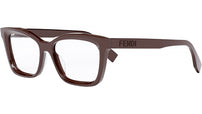 Lettering Bordeaux Rectangular Eyeglasses
