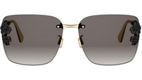 Dior Clover S2U Gold Square Sunglasses
