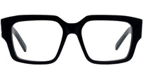 4G Black Square Eyeglasses