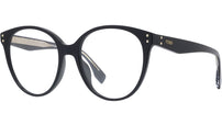 Fendi Essential Black Round Eyeglasses