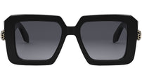 Serpenti Black Geometric Sunglasses