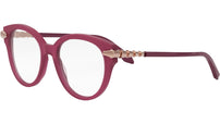 Serpenti Viper Fuchsia Round Eyeglasses