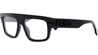 Fendigraphy Black Rectangular Eyeglasses
