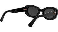 B.zero1 Shiny Black Oval Sunglasses