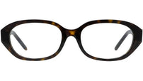 4G Liquid Havana Oval Eyeglasses
