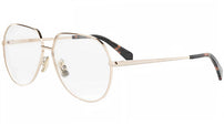 CELINE Metal Light Gold Pilot Eyeglasses