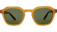 Tucker Orange Geometric Sunglasses