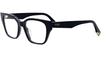 Fendi Way Blue Rectangular Eyeglasses