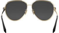 Serpenti Forever Black Pilot Sunglasses