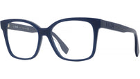Lettering Blue Square Eyeglasses
