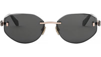 Serpenti Forever Rose Gold Oval Sunglasses