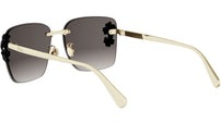 Dior Clover S2U Gold Square Sunglasses