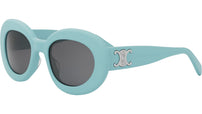 Triomphe Blue Round Sunglasses