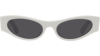 Signature White Geometric Sunglasses