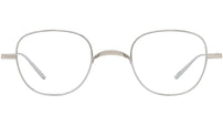 Titanium Silver Round Eyeglasses