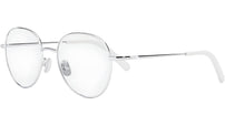Mini CD O R3U Silver Round Eyeglasses
