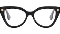 Fendi Bold Grey Oval Eyeglasses