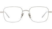 Titanium Silver Square Eyeglasses