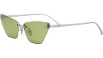 Fendi First Crystal Silver Cat Eye Sunglasses