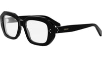 3 Dots Black Geometric Eyeglasses
