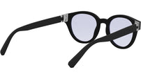 Aluminium Black Pantos Eyeglasses