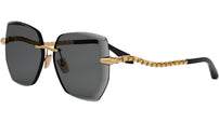 Serpenti Viper Gold Geometric Sunglasses