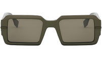 Fendigraphy Green Rectangular Sunglasses