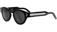 CD Diamond R2I Black Round Sunglasses