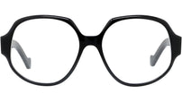 Anagram Black Geometric Eyeglasses