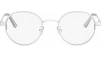 DiorCannageO R1U Silver Round Eyeglasses