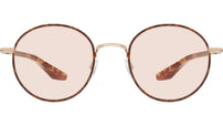 Caster Gold Round Sunglasses