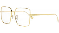 FF Silver Rectangular Eyeglasses