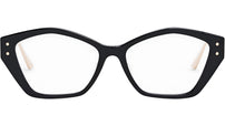 MissDiorO S1F Black Geometric Eyeglasses