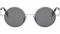 Metal Silver Round Sunglasses