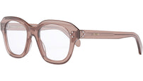 CELINE 3 Dots Caramel Geometric Eyeglasses