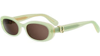 Dior Oblique B1I Green Oval Sunglasses