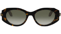 Serpenti Forever Shiny Havana Oval Sunglasses