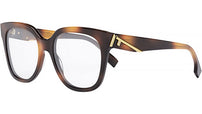 Fendi First Brown Square Eyeglasses