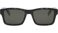 Tubogas Shiny Black Rectangular Sunglasses