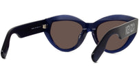 Youthful Energy Blue Oval Sunglasses
