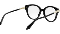 Serpenti Viper Black Round Eyeglasses