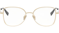 B.zero1 Gold Geometric Eyeglasses