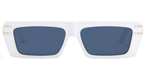 DiorSignature S2U White Geometric Sunglasses